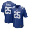 Deonte Banks New York Giants Nike Team Game Jersey Royal