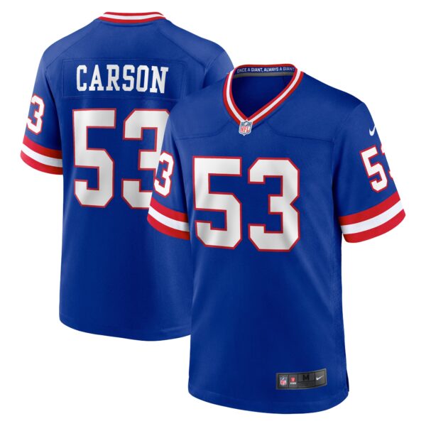 Harry Carson New York Giants Nike Classic Retired Player Game Jersey Royal