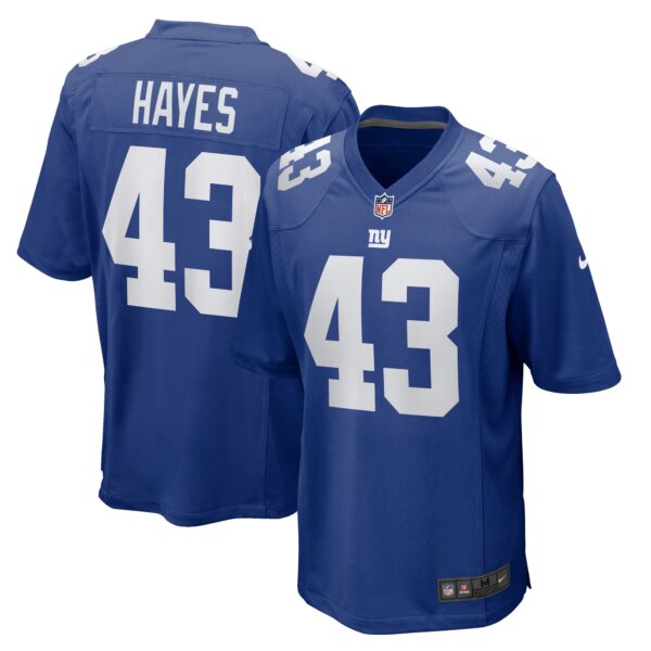 Kaleb Hayes New York Giants Nike Team Game Jersey Royal
