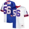 Lawrence Taylor New York Giants Mitchell Ness Big Tall Split Legacy Retired Player Replica Jersey Royal White