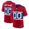 New York Giants Nike Alternate Game Custom Jersey Century Red