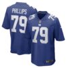 Tyre Phillips New York Giants Nike Game Player Jersey Royal