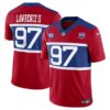 New York Giants #97 Dexter Lawrence II Red 2024 FUSE Alternate With 3 Star C Patch And 100TH Season Patch Vapor Untouchable Limited