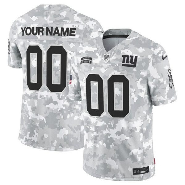 New York Giants Active Player Custom 2024 FUSE Arctic Camo Salute To Service Limited Football Stitched Jersey