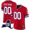 Giants New York State Map Patch Limited Custom Jersey V2 – All Stitched – Men – Red