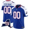 Giants New York State Map Patch Limited Custom Jersey V2 – All Stitched – Youth – Royal Alternate