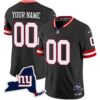 Giants New York State Map Patch Limited Custom Jersey V2 – All Stitched – Men – Black