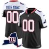Giants New York State Map Patch Limited Custom Jersey V2 – All Stitched – Youth – Black Alternate
