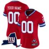 Giants New York State Map Patch Limited Custom Jersey V2 – All Stitched – Women – Red