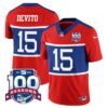 Men’s New York Giants “Century Red’ 100TH Season Commemorative Vapor Jersey – All Stitched – Red – Tommy DeVito
