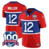 Men’s New York Giants “Century Red’ 100TH Season Commemorative Vapor Jersey – All Stitched – Red – Darren Waller