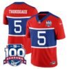 Men’s New York Giants “Century Red’ 100TH Season Commemorative Vapor Jersey – All Stitched – Red – Kayvon Thibodeaux