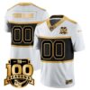 New York Giants “Century Red’ 100TH Season Commemorative Vapor Custom Jersey – All Stitched – Men – White Gold