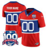 New York Giants “Century Red’ 100TH Season Commemorative Vapor Custom Jersey – All Stitched – Men – Red