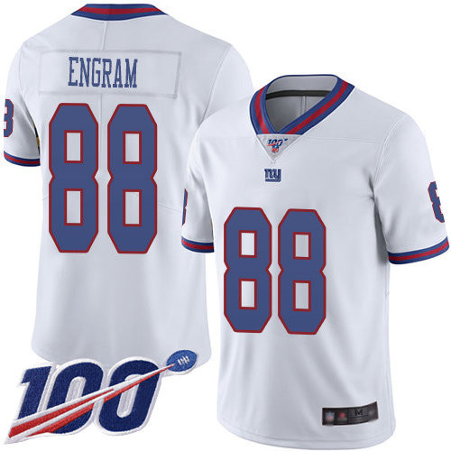 Nike Giants #88 Evan Engram White Men’s Stitched NFL Limited Rush 100th Season Jersey