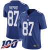 Nike Giants #87 Sterling Shepard Royal Blue Team Color Men’s Stitched NFL 100th Season Vapor Limited Jersey