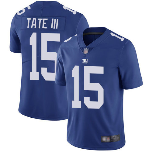 Giants #15 Golden Tate III Royal Blue Team Color Men’s Stitched Football Vapor Untouchable Limited Jersey