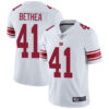 Giants #41 Antoine Bethea White Men’s Stitched Football Vapor Untouchable Limited Jersey