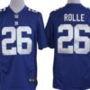 Nike New York Giants #26 Antrel Rolle Blue Limited Jersey