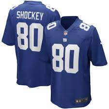 Men’s New York Giants #80 Jeremy Shockey Blue Vapor Untouchable Limited Stitched NFL Jersey