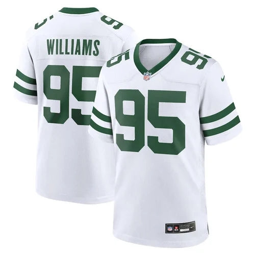 New York Jets #95 Quinnen Williams Game Jersey – Men, Legacy White 2