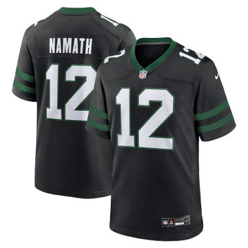 New York Jets #12 Joe Namath Alternate Game Men Jersey – Legacy Black 2
