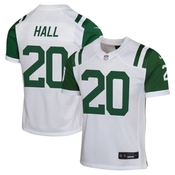 New York Jets #20 Breece Hall Classic Alternate Game Jersey – White 1