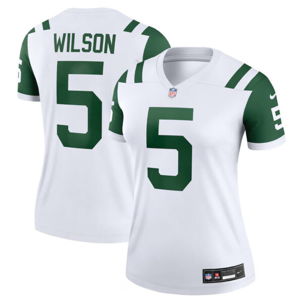 New York Jets #5 Garrett Wilson Classic Alternate Legend Player Jersey – White