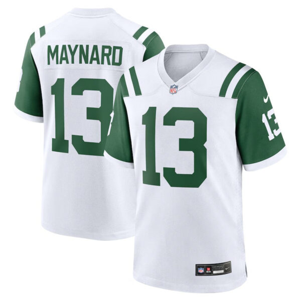 New York Jets #13 Don Maynard Classic Alternate Retired Player Game Jersey – White 1