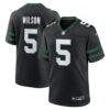 New York Jets #5 Garrett Wilson Alternate Game Men Jersey – Legacy Black 1