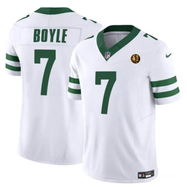 New York Jets #7 Tim Boyle White 2023 FUSE Throwback With John Madden Jersey