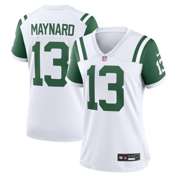 New York Jets #13 Don Maynard Classic Alternate Retired Player Game Jersey – White