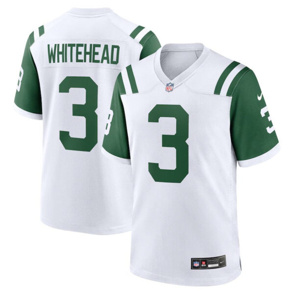 New York Jets #3 Jordan Whitehead Classic Alternate Player Game Jersey – White 1