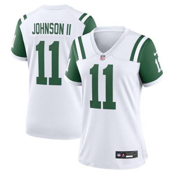 New York Jets #11 Jermaine Johnson II Classic Alternate Player Game Jersey – White