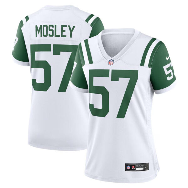New York Jets #57 CJ Mosley Classic Alternate Game Jersey – White