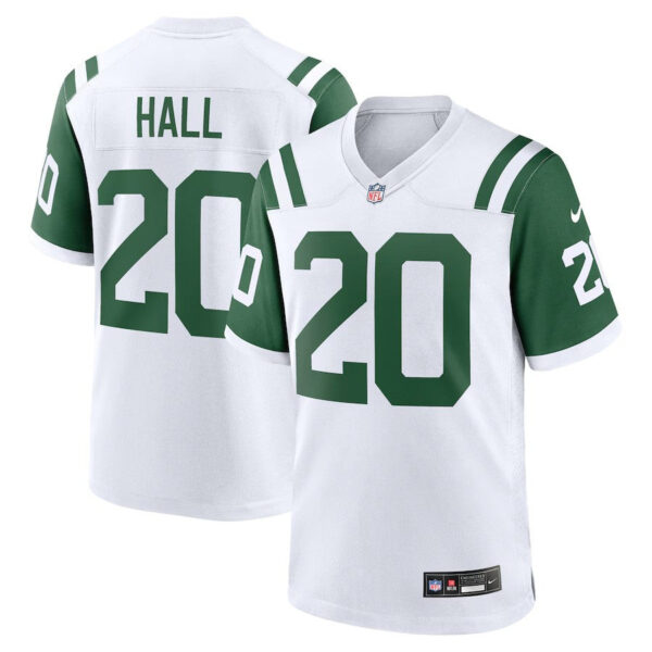 New York Jets #20 Breece Hall Classic Alternate Game Jersey – White 2