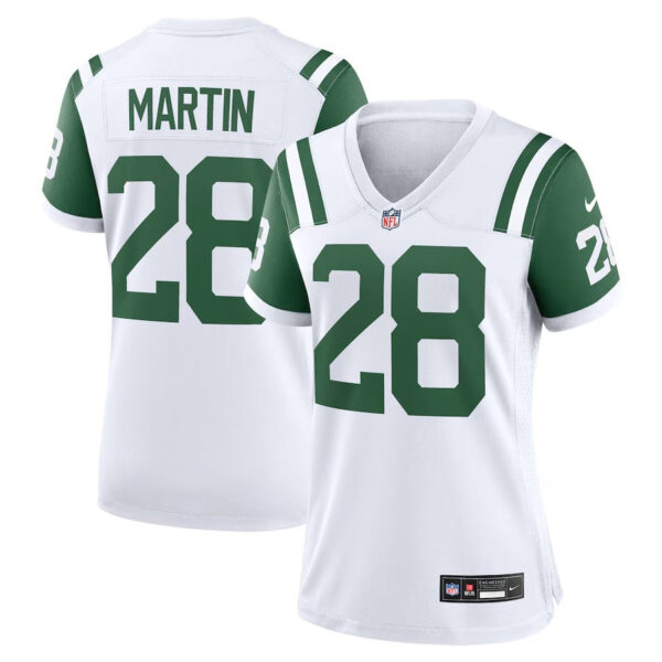 New York Jets #28 Curtis Martin Classic Alternate Retired Player Game Jersey – White