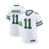 New York Jets #11 Jermaine Johnson II Game Jersey – Men, Legacy White 1