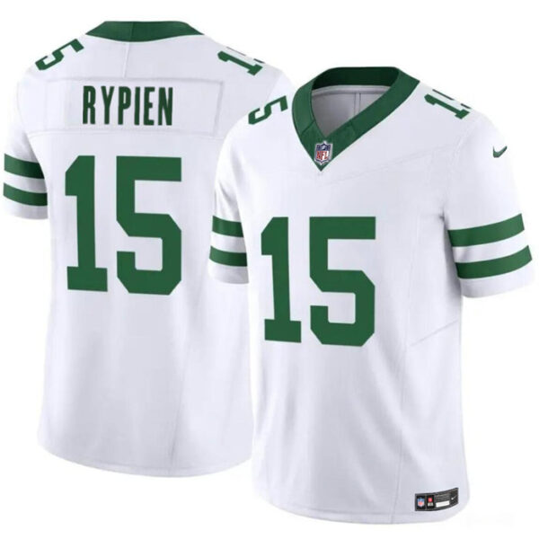 New York Jets #15 Brett Rypien 2023 FUSE White Throwback Vapor Untouchable Jersey