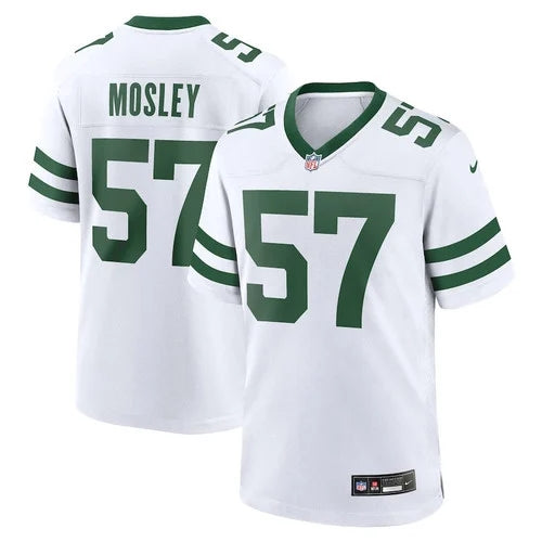 New York Jets #57 CJ Mosley Game Jersey – Men, Legacy White 4