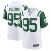 New York Jets #95 Quinnen Williams Classic Alternate Game Jersey – White 1