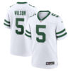 New York Jets #5 Garrett Wilson Alternate Game Jersey – White