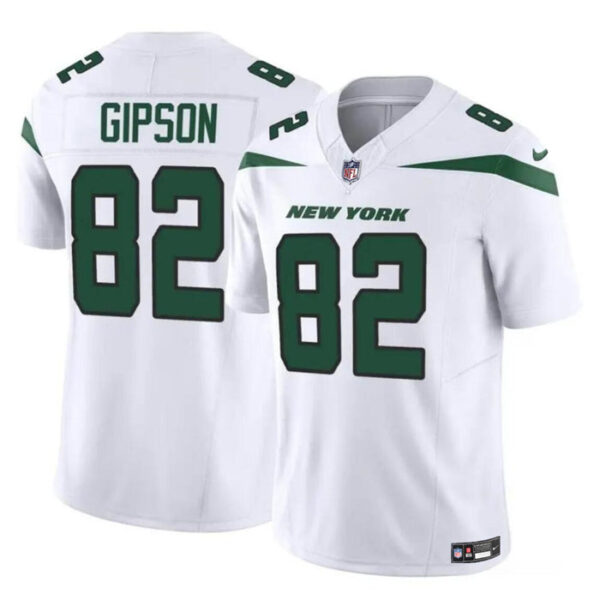 New York Jets #82 Xavier Gipson 2023 FUSE White Vapor Untouchable Limited Jersey