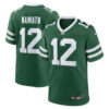 New York Jets #12 Joe Namath Game Men Jersey – Legacy Green 5