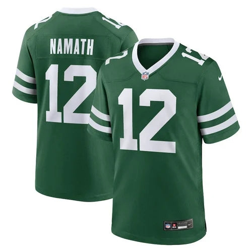 New York Jets #12 Joe Namath Game Men Jersey – Legacy Green 5