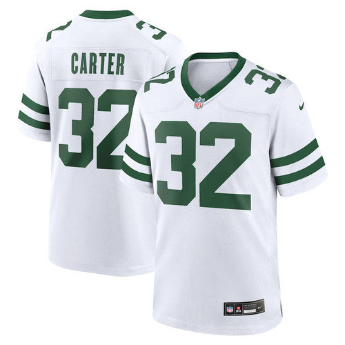 New York Jets #32 Michael Carter Game Jersey – Men, Legacy White 8