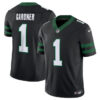 New York Jets #1 Ahmad Sauce Black 2024 FUSE Vapor Limited Stitched Jersey