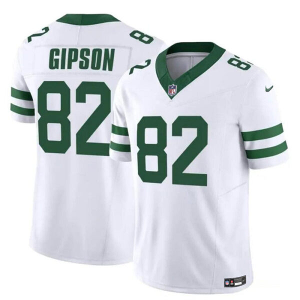 New York Jets #82 Xavier Gipson 2023 FUSE White Throwback Vapor Untouchable Jersey
