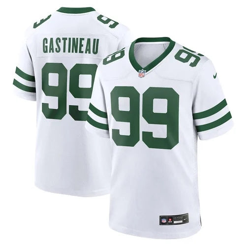 New York Jets #99 Mark Gastineau Game Jersey – Men, Legacy White 3