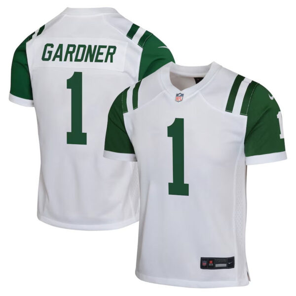New York Jets #1 Ahmad Sauce Gardner Classic Alternate Game Jersey – White 2